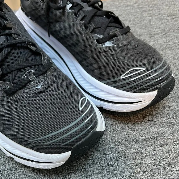 🌸 Hoka One One Bondi X Black White Running Shoes 1113512 BWHT Mens