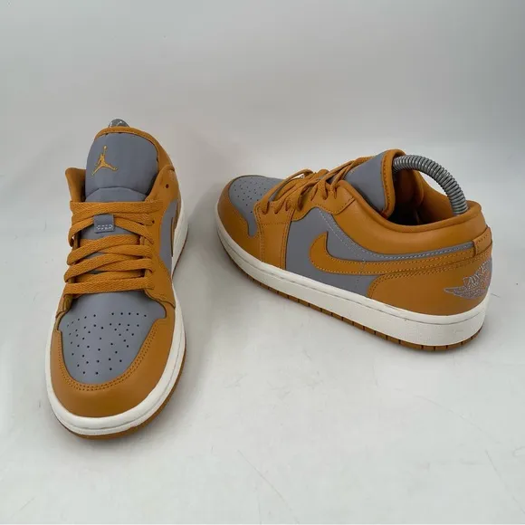 👞 Nike Air Jordan 1 Low - Size 8 - Cement Grey Chutney Sail Sneakers