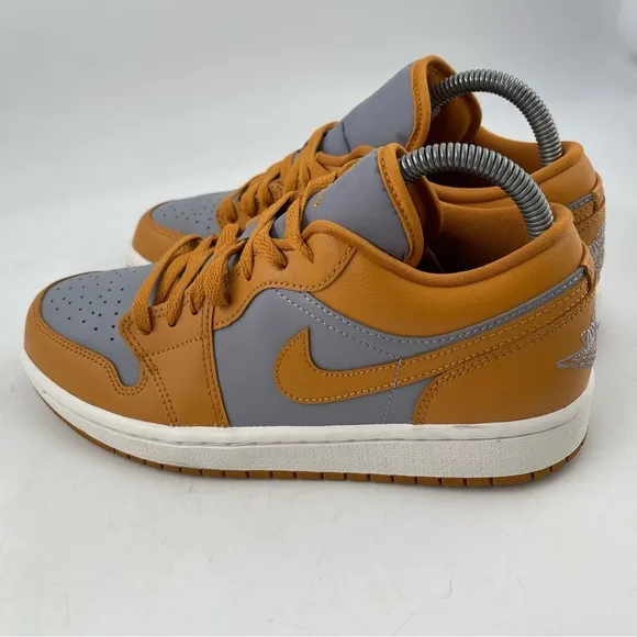 👞 Nike Air Jordan 1 Low - Size 8 - Cement Grey Chutney Sail Sneakers