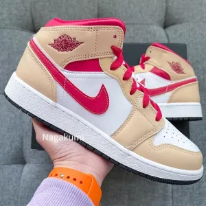 🍑 Nike Air Jordan 1 Mid peach shoes 🍑