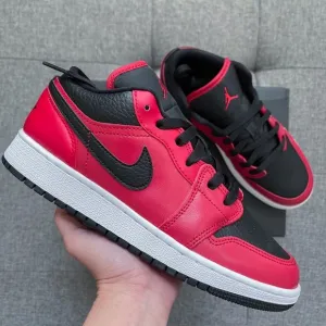 ❤️🖤 Nike Air Jordan 1 retro low red black shoes