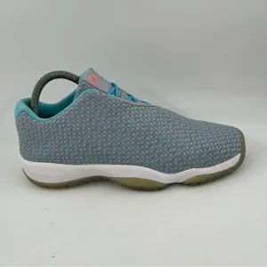 👞 Nike Air Jordan Mens Future Low Top Wolf Grey Blue Sneaker - Men 8.5| Women 10