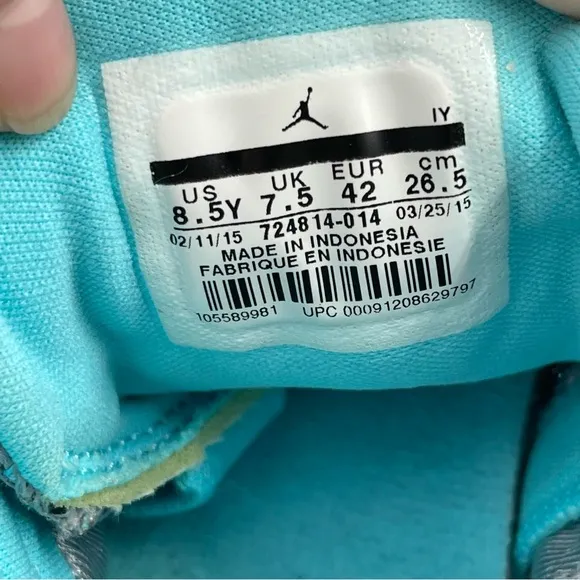 👞 Nike Air Jordan Mens Future Low Top Wolf Grey Blue Sneaker - Men 8.5| Women 10