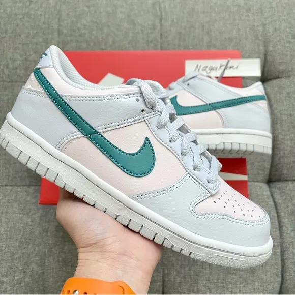 🐰 Nike dunk low white pastel blue shoes