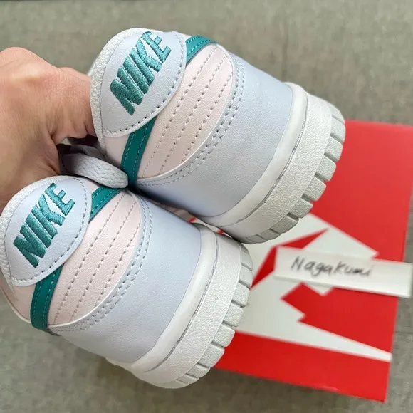 🐰 Nike dunk low white pastel blue shoes