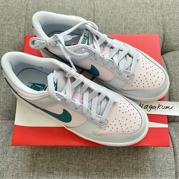 🐰 Nike dunk low white pastel blue shoes