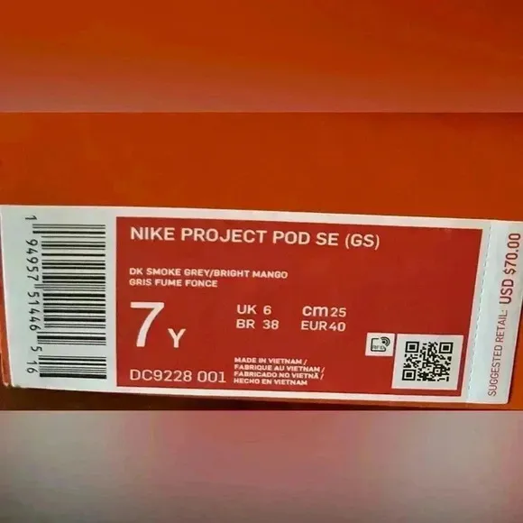 🆕 Nike Project Pod SE Shoes-Size 7 NIB
