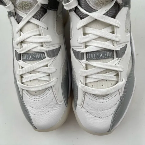 👞 Nike Women’s Air Jordan Jumpman 2 Trey- SZ 7.5 -DR9631-002 Grey White Shoes