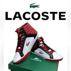 🟢🟢 shoes 👟 Lacoste mid tops courtiser scm/cnv new with tags US size 12