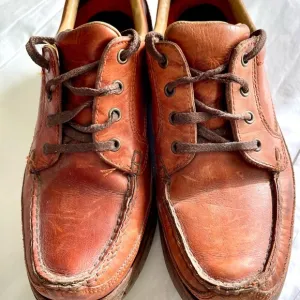 10 M Gortex Rocksport Rockport Vibram Leather Lace  Up Shoes Brown Heavyduty