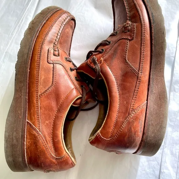 10 M Gortex Rocksport Rockport Vibram Leather Lace  Up Shoes Brown Heavyduty