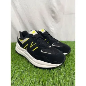11w - NEW New Balance 57/40 W5740HL1 5740 Black Oyster Neon Sneakers Shoe