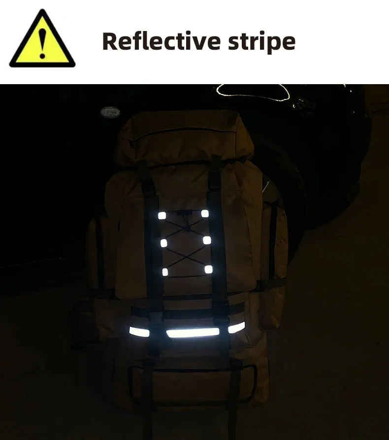 130L Large Hiking Camping Backpack – Tactical MOLLE Travel Rucksack for Men | Waterproof Trekking Outdoor Sports Pack