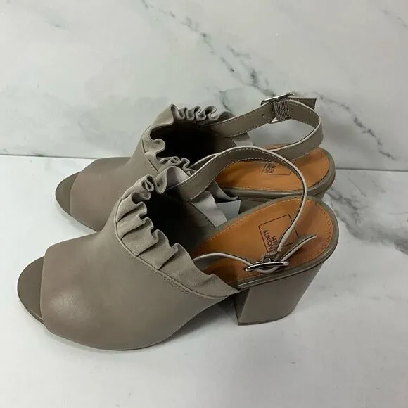14th &amp; UNION Stone Leather Block Heel Shoes