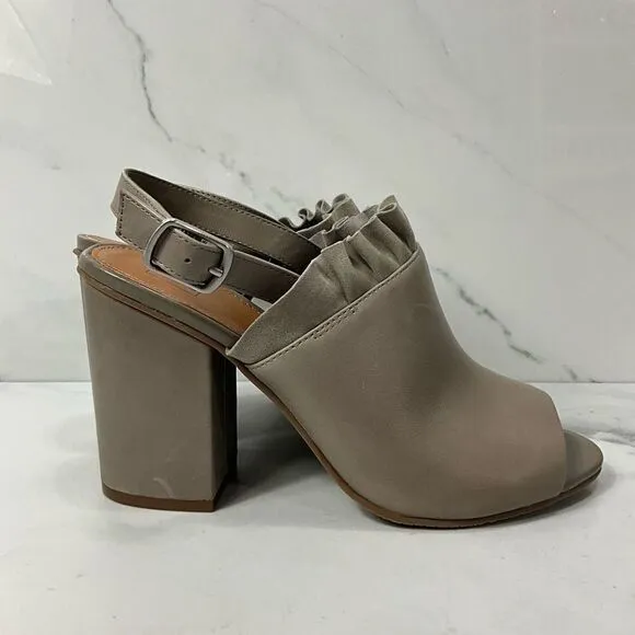 14th &amp; UNION Stone Leather Block Heel Shoes