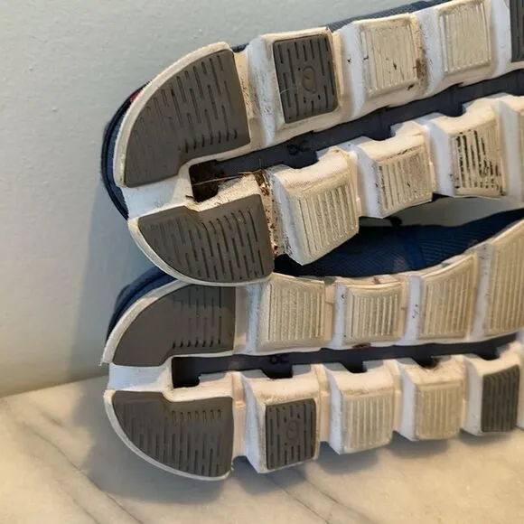 $170 Men's Sz 10 M On Cloud5 Textile Running Shoes In Blue insoles