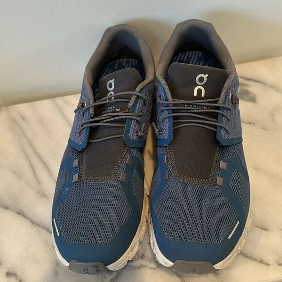 $170 Men's Sz 10 M On Cloud5 Textile Running Shoes In Blue insoles