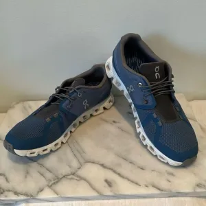 $170 Men's Sz 10 M On Cloud5 Textile Running Shoes In Blue insoles