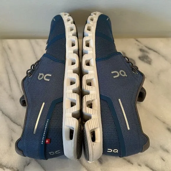 $170 Men's Sz 10 M On Cloud5 Textile Running Shoes In Blue insoles