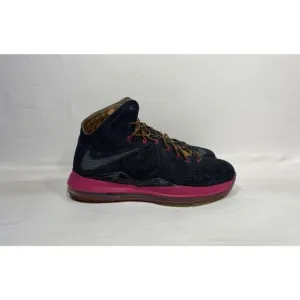 2013 Nike Zoom LeBron 10 EXT Denim Pink Blue Rare 597806-400 Men’s Size 11 Shoes