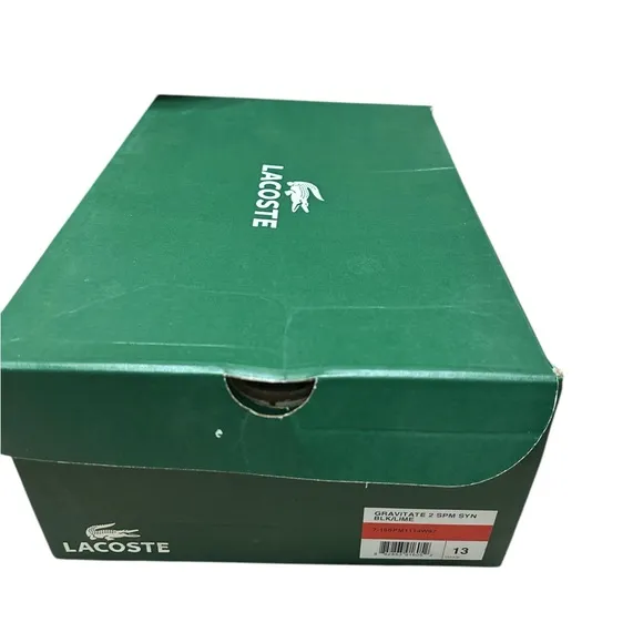347. 🐊 men’s Lacoste Gravitate tennis shoes size 13