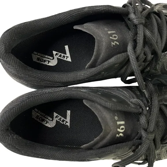 361 Degrees Bio Speed  Athletic Running Shoes Men's Black Size‎ 11.5