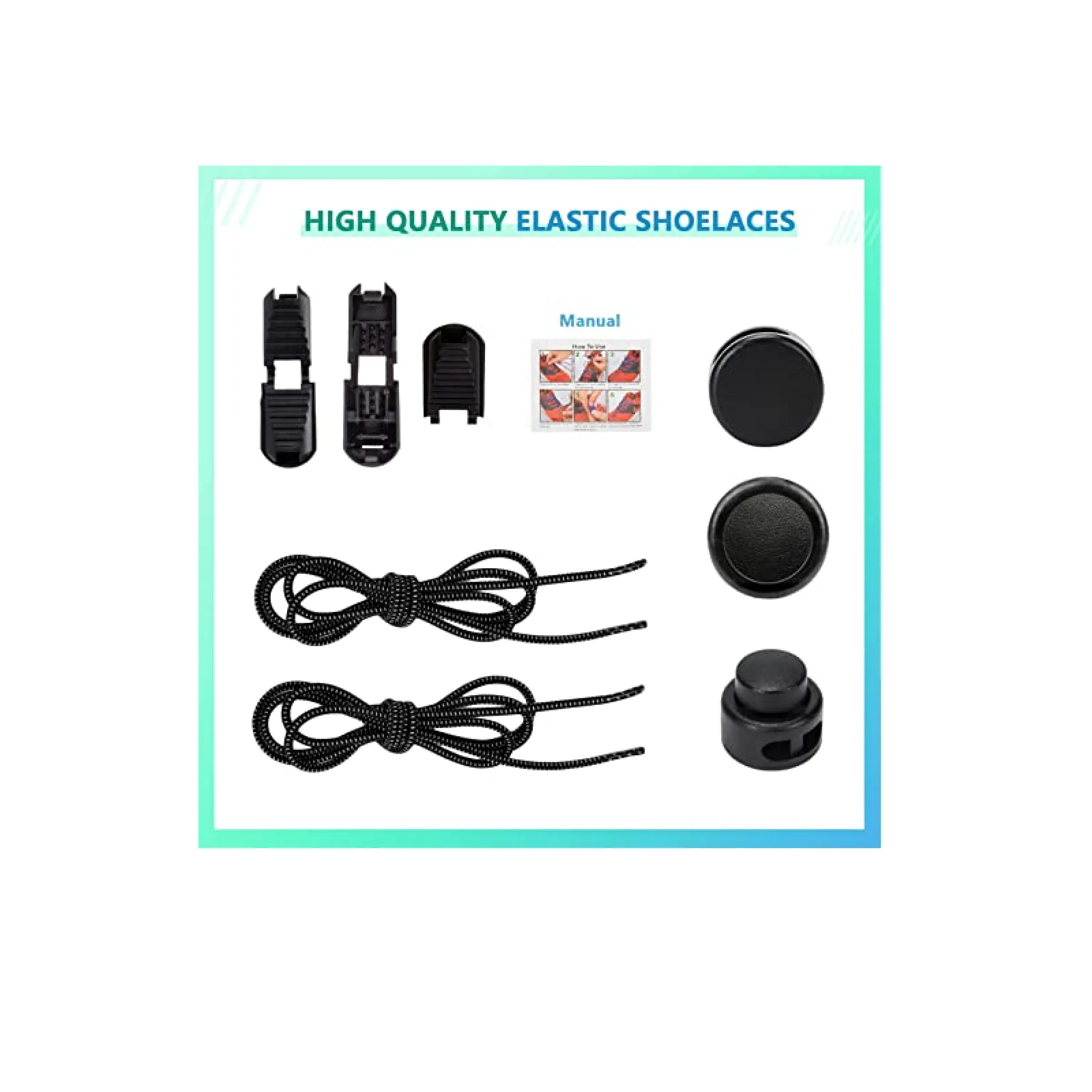 5 Pairs No Tie Shoe Laces for adults Elastic Shoe laces shoe laces tieless no tie