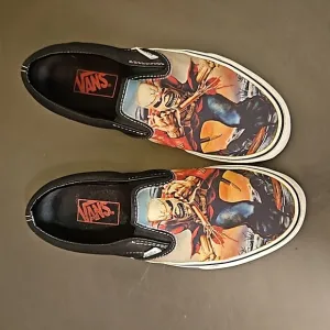 6.5 | Iron Maiden Classic Slip on Vans | Off the Wall | Canvas | The Trooper