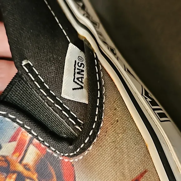6.5 | Iron Maiden Classic Slip on Vans | Off the Wall | Canvas | The Trooper