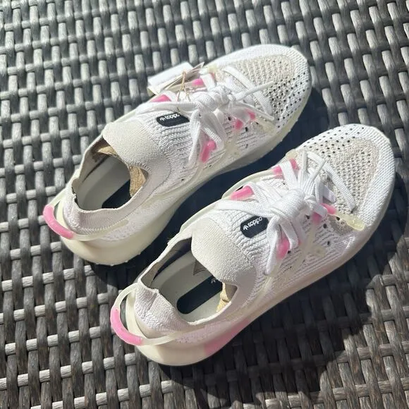 Adidas 4D Fusio Cloud White Pink Men's Athletic Shoes H04508 Size 4