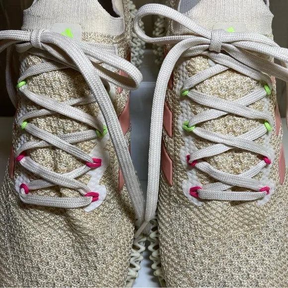 Adidas 4DFWD Reflective Women’s 9 Knit Stretch Running Shoes Halo Blush Q46444