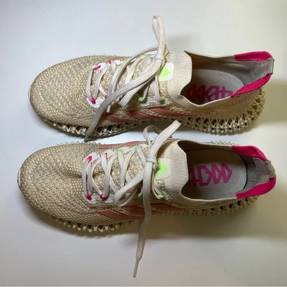 Adidas 4DFWD Reflective Women’s 9 Knit Stretch Running Shoes Halo Blush Q46444