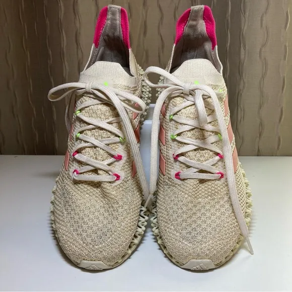 Adidas 4DFWD Reflective Women’s 9 Knit Stretch Running Shoes Halo Blush Q46444