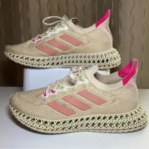 Adidas 4DFWD Reflective Women’s 9 Knit Stretch Running Shoes Halo Blush Q46444