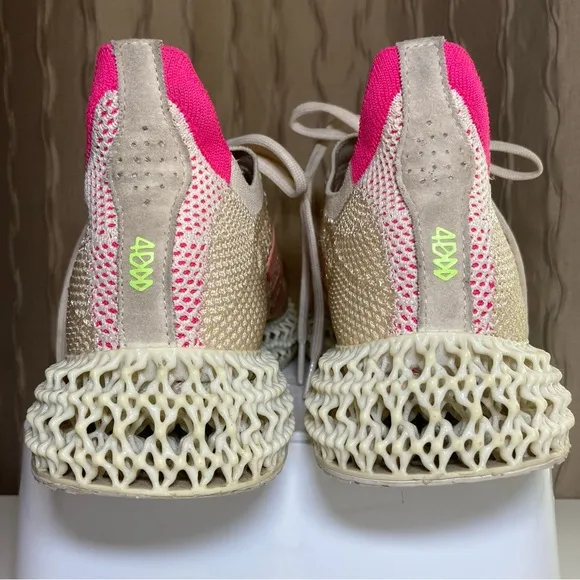Adidas 4DFWD Reflective Women’s 9 Knit Stretch Running Shoes Halo Blush Q46444