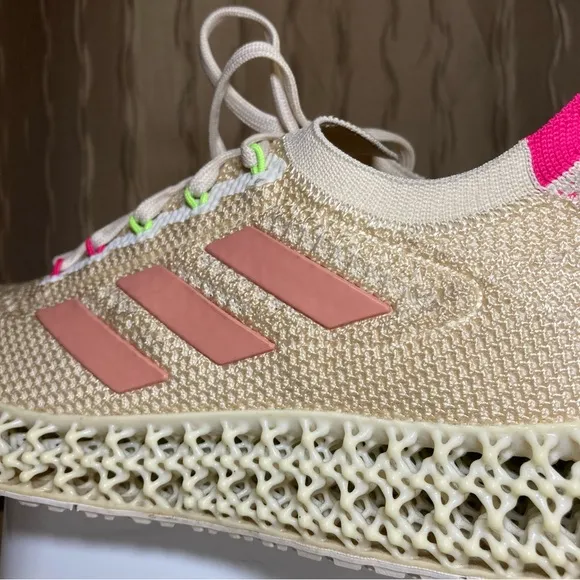 Adidas 4DFWD Reflective Women’s 9 Knit Stretch Running Shoes Halo Blush Q46444