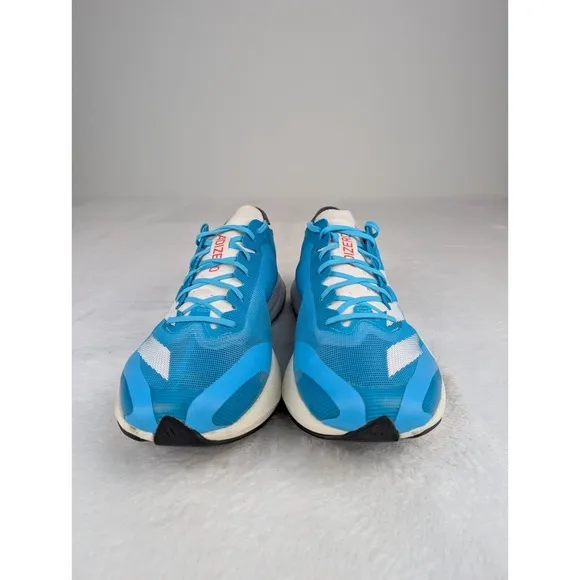 Adidas Adizero Adios 8 Running Shoes Mens 13 Aqua Blue Lightweight Sneakers