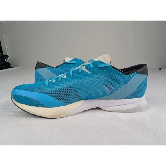 Adidas Adizero Adios 8 Running Shoes Mens 13 Aqua Blue Lightweight Sneakers