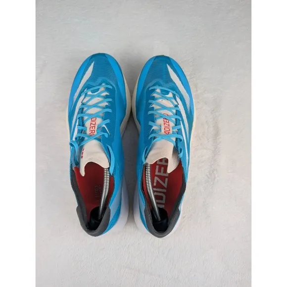 Adidas Adizero Adios 8 Running Shoes Mens 13 Aqua Blue Lightweight Sneakers