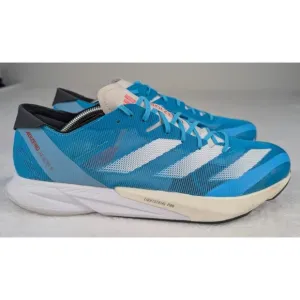Adidas Adizero Adios 8 Running Shoes Mens 13 Aqua Blue Lightweight Sneakers