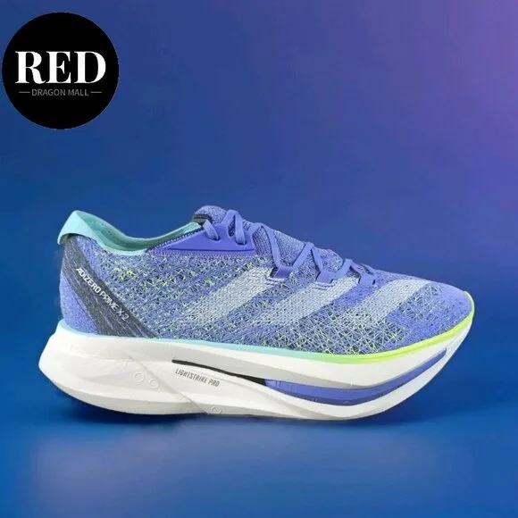 Adidas Adizero Prime X 2.0 Strung Blue Lemon Running Shoes IF1209 - Men's Sz 11