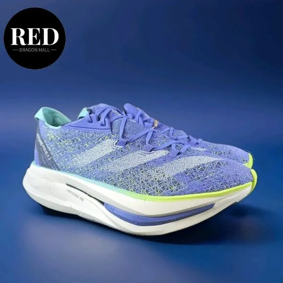 Adidas Adizero Prime X 2.0 Strung Blue Lemon Running Shoes IF1209 - Men's Sz 11