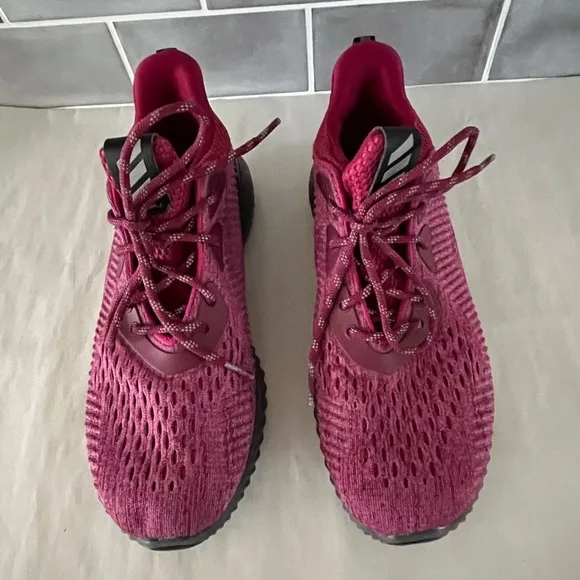 Adidas Alpha Bounce Running Sneakers Shoes Raspberry Euro 39.5 Mens 7.5