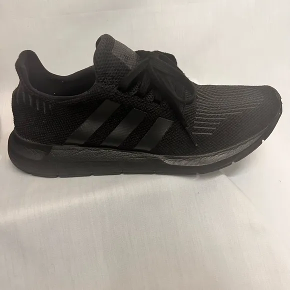 Adidas black sneakers, size 10.
