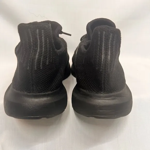 Adidas black sneakers, size 10.
