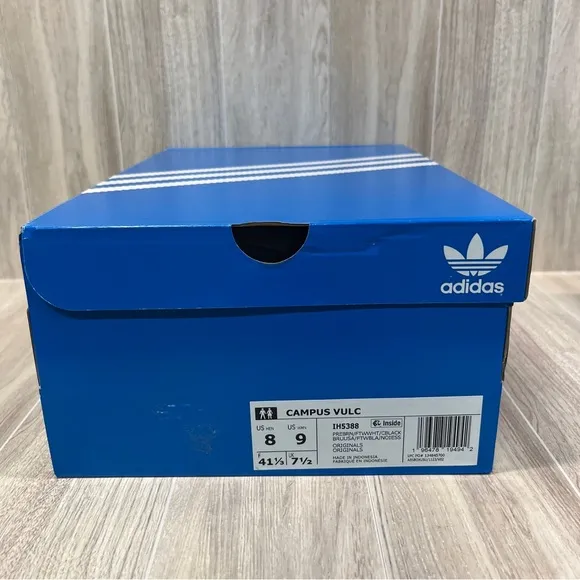Adidas Campus Vulc Preloved Brown White Black Shoes IH5388 Men's Sizes