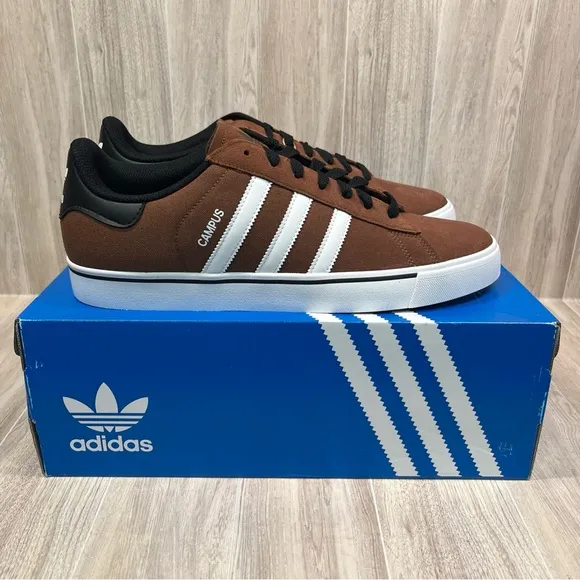 Adidas Campus Vulc Preloved Brown White Black Shoes IH5388 Men's Sizes