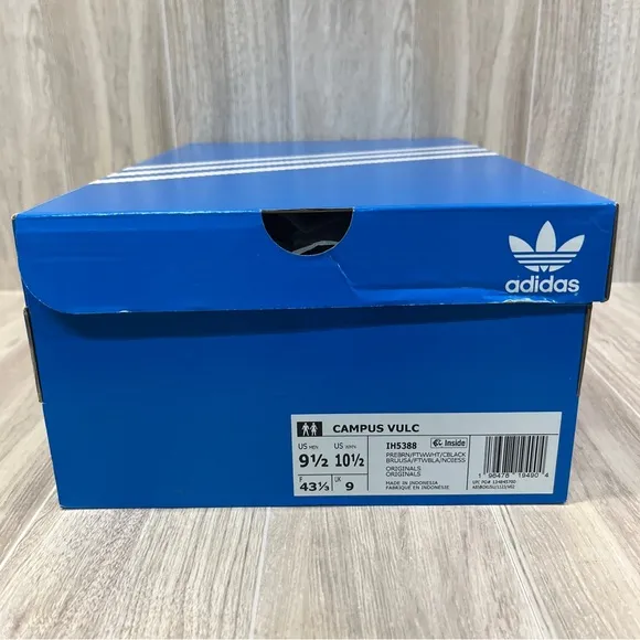 Adidas Campus Vulc Preloved Brown White Black Shoes IH5388 Men's Sizes