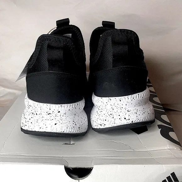 ADIDAS CLOUDFOAM X_PLRPULSE Black w Speckled Soles Slip On Shoes Unisex NIB