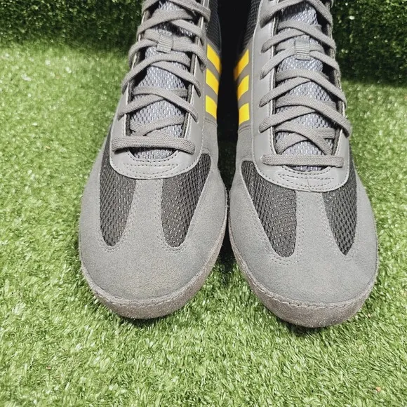 Adidas Combat Speed 5 Gray Athletic Wrestling Combat MMA Shoes Mens Size 12.5